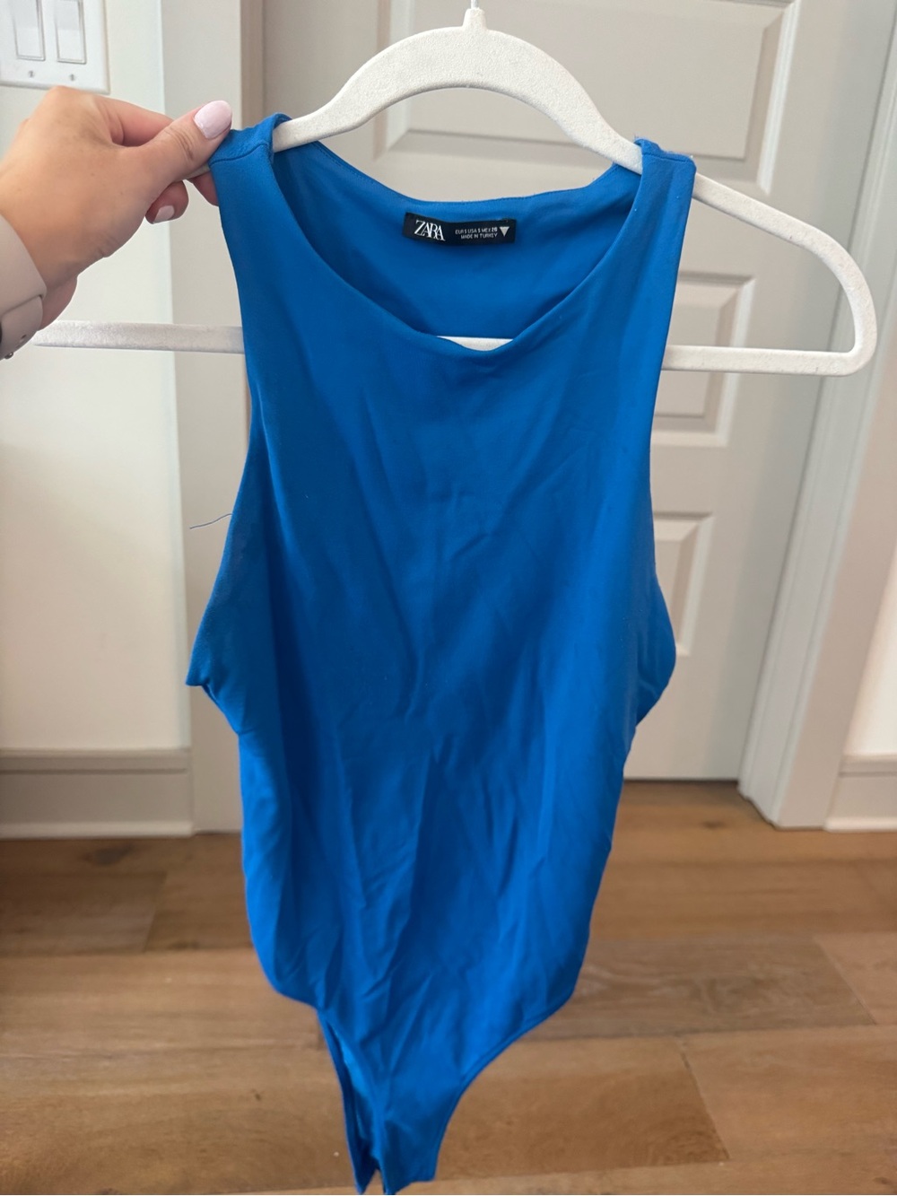 Zara Cobalt Blue Sleeveless Bodysuit